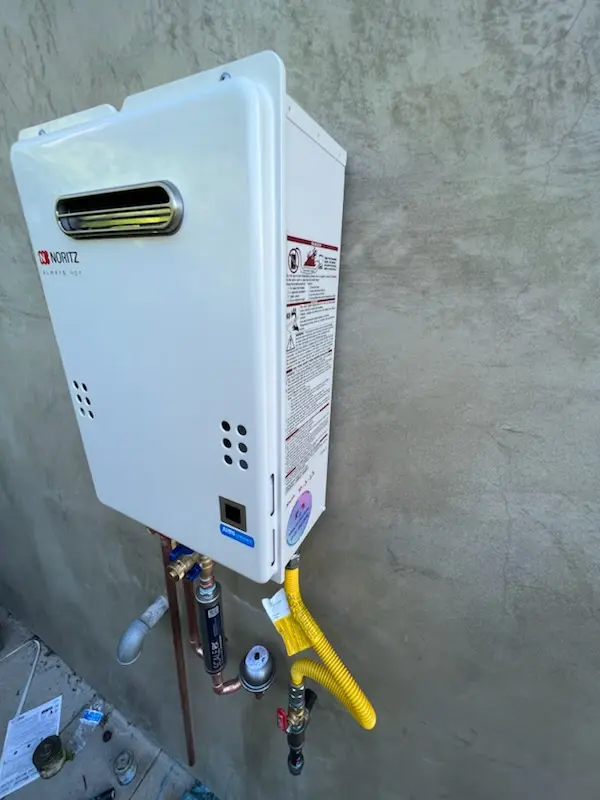 Tankless water heater installation for Pebble Creek homes